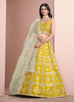 Load image into Gallery viewer, Attractive Mustard Color Embroidered Traditional Wear Lehenga Choli