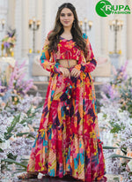 Load image into Gallery viewer, Attractive Multi Color Chinon Designer Party Wear Digital Print Ready Made Western Suit