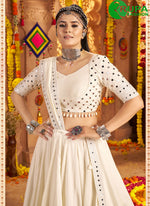 Load image into Gallery viewer, Wonderful Off White Color New Rayon Designer Lehenga Choli