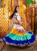 Load image into Gallery viewer, Cotton Readymade Lehenga Choli with Embroidered, Mirror and Thread Work