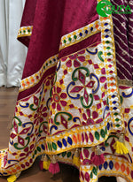 Load image into Gallery viewer, Multi Color Cotton Readymade Lehenga Choli with Embroidered, Mirror, Print and Thread Work