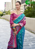 Load image into Gallery viewer, Marvolous Multi Color Silk Weaving Work Contemporary Saree
