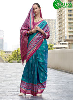 Load image into Gallery viewer, Marvolous Multi Color Silk Weaving Work Contemporary Saree