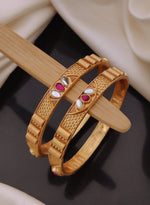 Load image into Gallery viewer, Fancy CZ AD Vaccum Kadli Brass Direct Gold Antique Plating Daily Wear Kangan