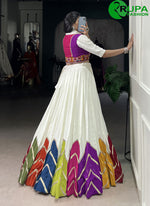 Load image into Gallery viewer, Multi Color Pure Rayon Designer Party Wear Ready Made Lehenga Choli