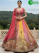 Load image into Gallery viewer, Wonderful Multi Color Dori, Embroidered, Sequins and Thread Work Silk Lehenga Choli
