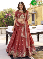 Load image into Gallery viewer, Speechless Rust Color Crush New Designer Party Wear Lehenga Choli