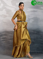 Load image into Gallery viewer, Awesome Mustard Color Burberry Classic Designer Party Wear Saree