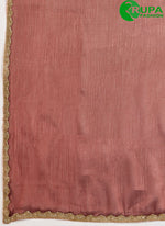 Load image into Gallery viewer, Rust Color Beads, Patch Border and Cut Dana Work Burberry Trendy Saree