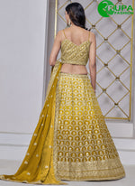 Load image into Gallery viewer, Attractive Yellow Padding Color ,Designer Embroidery Work Lehenga Choli