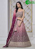 Load image into Gallery viewer, Outstanding Maroon Color Designer Embroidery Work Lehenga Choli