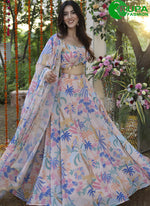 Load image into Gallery viewer, New Designer Baby Pink Color Georgette Designer Digital Print Lehenga Choli