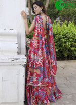 Load image into Gallery viewer, Wonderful Red Color Georgette Designer Digital Print Lehenga Choli
