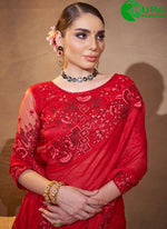 Load image into Gallery viewer, Marvelous Maroon Color Satin Trendy with Embroidered Work Saree