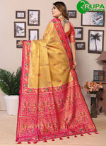 Load image into Gallery viewer, Attractive Yellow Color Banarasi Silk Designer with Weaving Work for Ceremonial Saree