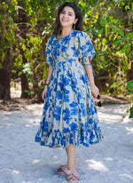 Load image into Gallery viewer, Adorable Blue Color Rayon Digital Print Work Designer Kurti