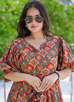 Load image into Gallery viewer, Beautiful Multi Color Heavy Rayon Digital Print Work Casual Kurti