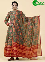 Load image into Gallery viewer, Magnificent Multi Color Chanderi Silk Designer Party Wear Ready Made Gown