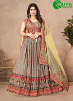 Load image into Gallery viewer, Eye Catchy Multi Color Digital Printed And Crushed Work Lehenga Choli