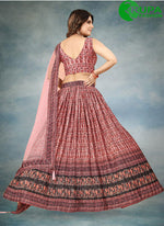 Load image into Gallery viewer, New Designer Multi Color Digital Printed And Crushed Work Lehenga Choli