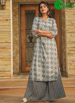 Load image into Gallery viewer, Attractive Grey Color And Digital Print Party Wear Kurti