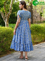 Load image into Gallery viewer, Eye Catchy Blue Rayon Digital Print Work Casual Kurti