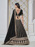 Load image into Gallery viewer, Wonderful Art Silk Lehenga Choli In Black Colour