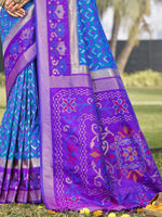 Load image into Gallery viewer, Blue Color Silk With Weaving Designer Traditional Saree