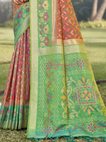 Load image into Gallery viewer, Awesome Green Color Silk Weaving Work Classic Saree