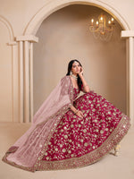 Load image into Gallery viewer, Speechless Maroon Color Art Silk Designer Lehenga Choli