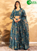 Load image into Gallery viewer, Morpeach Multi Color Chinon Readymade Lehenga Choli