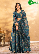 Load image into Gallery viewer, Morpeach Multi Color Chinon Readymade Lehenga Choli