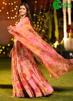 Load image into Gallery viewer, Splendid Pink Color Chinon Digital Print Work Readymade Traditional Lehenga Choli