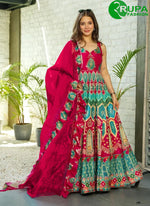 Load image into Gallery viewer, Energetic Multi Color with Digital Print Silk Gown