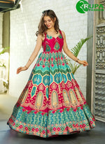 Load image into Gallery viewer, Energetic Multi Color with Digital Print Silk Gown