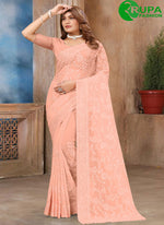 Load image into Gallery viewer, Wonderful Pink Color Embroidered and Resham Work Georgette Contemporary Saree