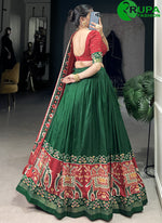 Load image into Gallery viewer, Wonderful Mustad Color Tussar Silk with Patola Print Work Lehenga Choli