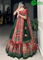 Load image into Gallery viewer, Wonderful Mustad Color Tussar Silk with Patola Print Work Lehenga Choli