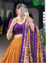 Load image into Gallery viewer, Beautiful Multi Color Patola Printed With Foil Work Lehenga Choli