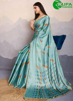 Load image into Gallery viewer, Eye Catchy Multi Color Silk And Fancy Lace Ceremonial Saree