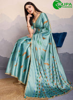 Load image into Gallery viewer, Eye Catchy Multi Color Silk And Fancy Lace Ceremonial Saree