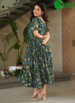 Load image into Gallery viewer, Lovely Multi Color Faux Georgette With Print And Party Wear Gown