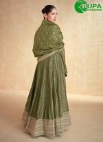 Load image into Gallery viewer, Attractive Green Color Jacquard Designer Party Wear Anarkali Suit