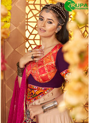 Delightful Beige Color Rayon New Designer Traditional Lehenga Choli