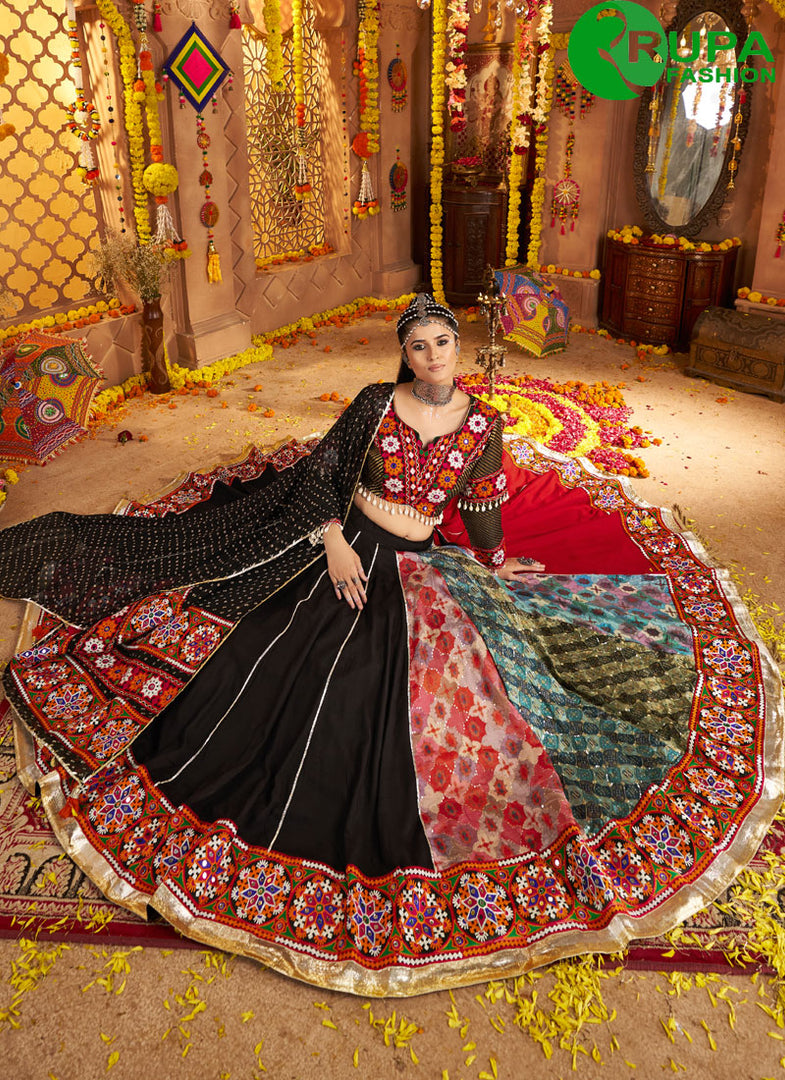 Speechless Multi Color Rayon Designer Lehenga Choli