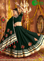 Load image into Gallery viewer, Attractive Green Color Rayon Readymade Lehenga Choli
