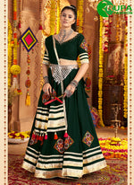 Load image into Gallery viewer, Attractive Green Color Rayon Readymade Lehenga Choli
