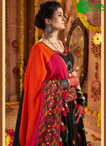 Load image into Gallery viewer, Majestic Black Color Viscose Cotton Readymade Traditional Lehenga Choli
