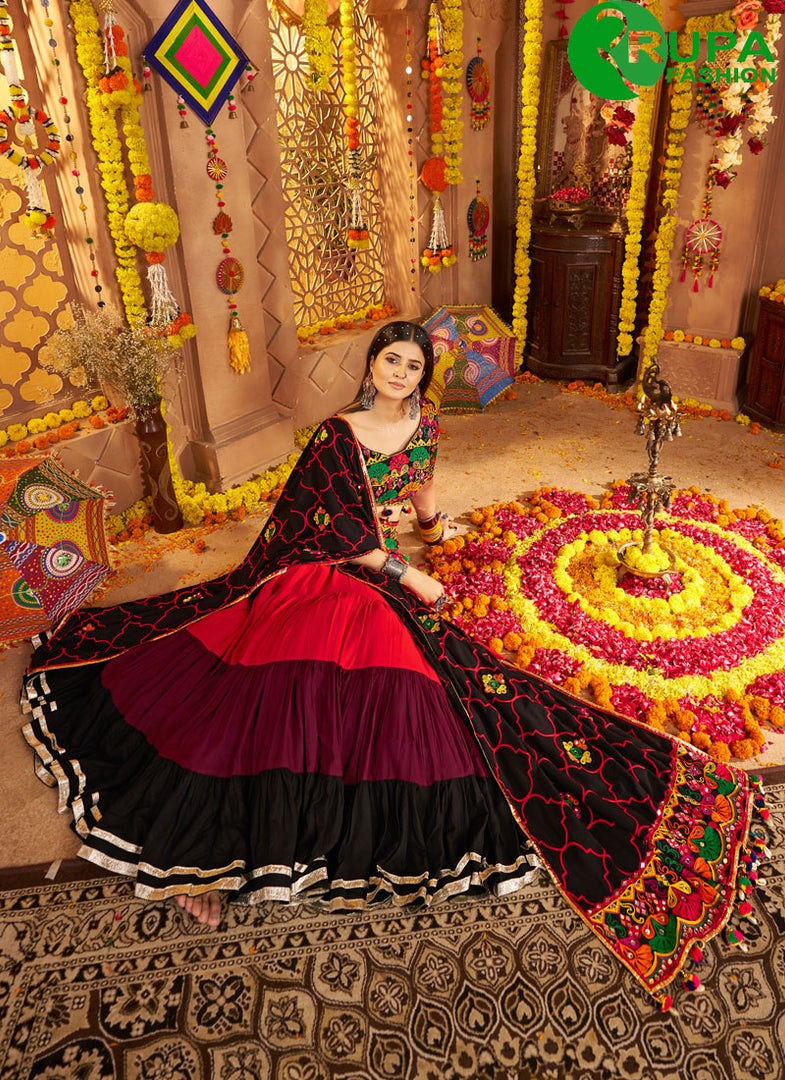 Attractive Multi Color Viscose Cotton New Designer Traditional Lehenga Choli