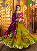Load image into Gallery viewer, Eye Catchy Multi Color Viscose Cotton Designer Traditional Lehenga Choli
